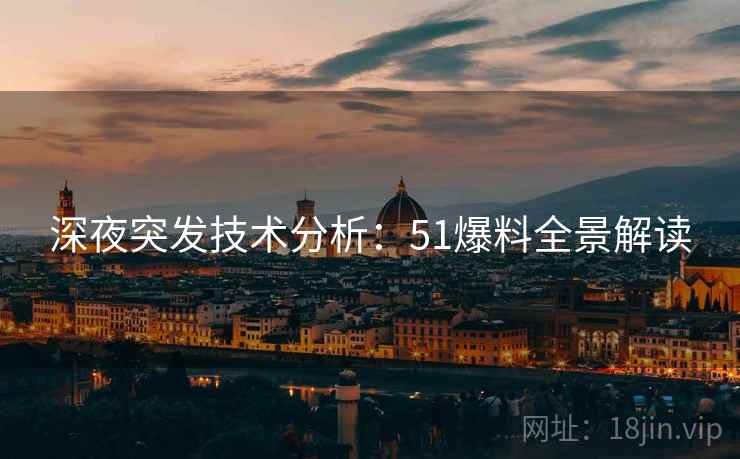 深夜突发技术分析：51爆料全景解读