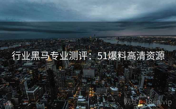 行业黑马专业测评：51爆料高清资源