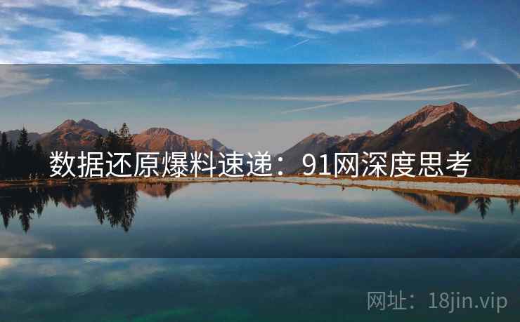 数据还原爆料速递：91网深度思考